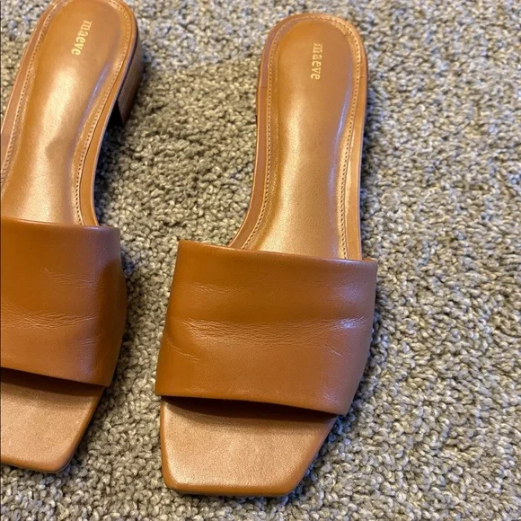 Coralie Mule Slide Sandal by Maeve by Anthropologie camel - Picture 3 of 5